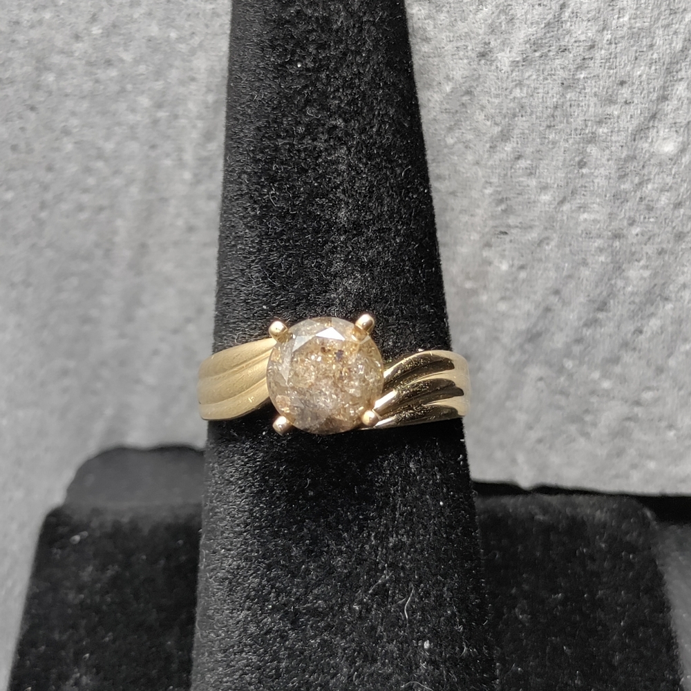 14K 2CTW Brown Diamond Ring